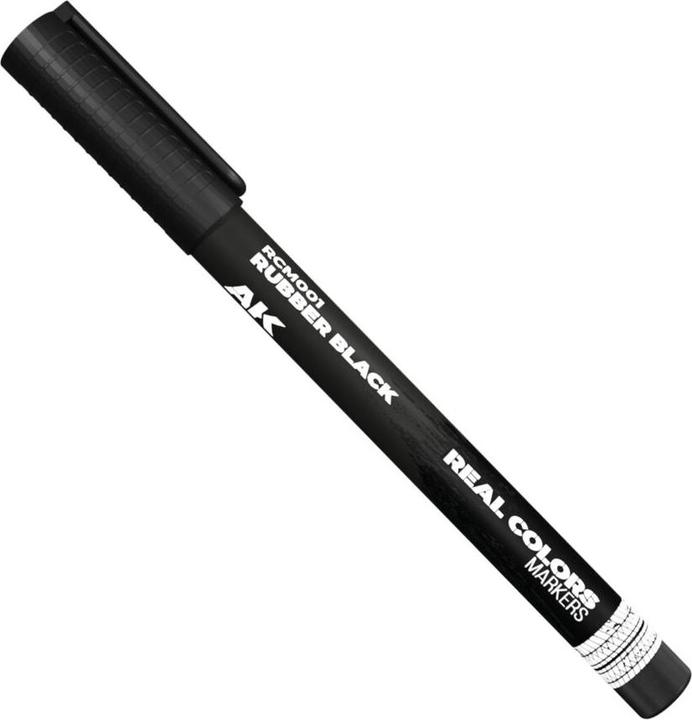 AK Interactive Real Colors Marker Rubber Black