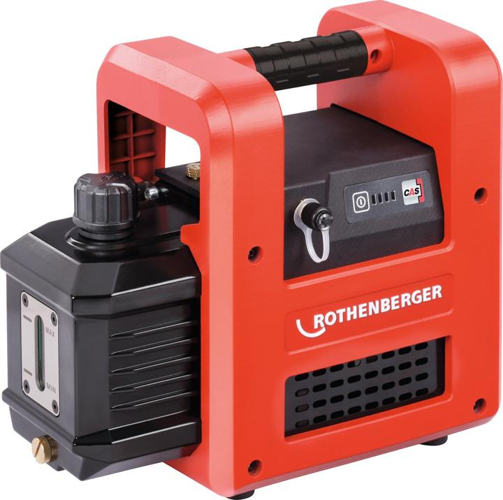 Actual product image Rothenberger 2-stage battery-powered vacuum pump ROAIRVAC R32 5.0 incl. battery + charger