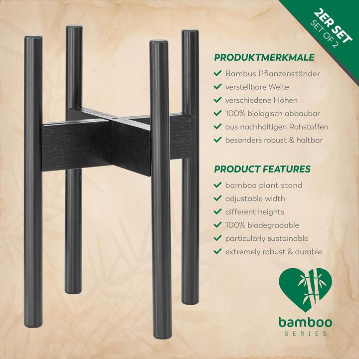 Actual product image Rubberneck Plant stand 2 pieces, Black