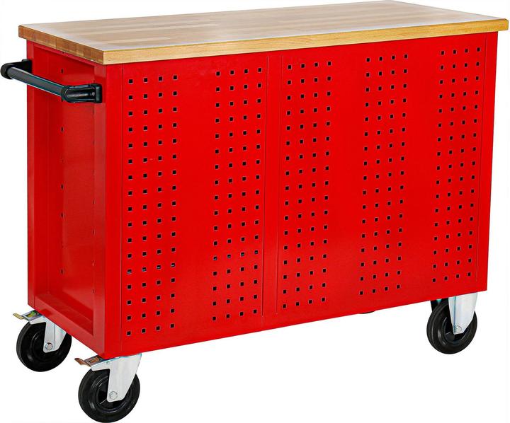 Produktbild Stier Fahrbare Werkbank mit 7 Schubladen und 1 Tür (112 cm, 112 cm)