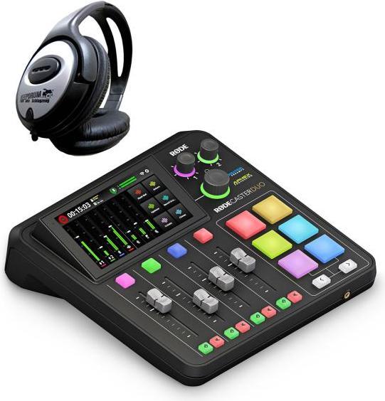 RØDE Rodecaster Pro Duo Podcast Station with headphones (Studio- and Livemixer)