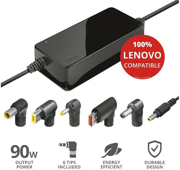 Produktbild Trust Netzteil 90 W Maxo für Lenovo Notebooks (90 W)