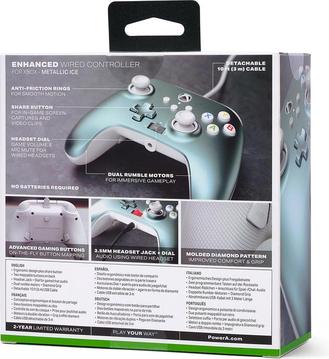 Produktbild PowerA enhanced wired controller for xbox series x s. gamepad (Xbox Series S, Xbox Series X, Xbox One S)