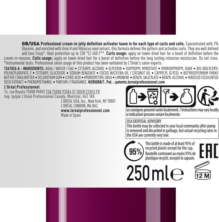 Image du produit L'Oréal Professionnel Curl Expression (Crème capillaire, 250 ml)