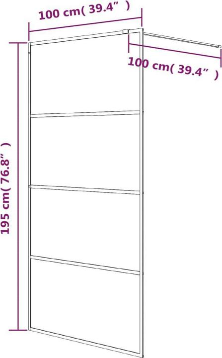 Produktbild VidaXL Jennee (100 cm, 100 cm, 195 cm)