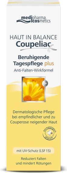 Medipharma cosmetici Skin in Balance Coupeliac Soothing Day Care plus, crema 50 ml (50 ml, Crema da giorno, SPF 15)