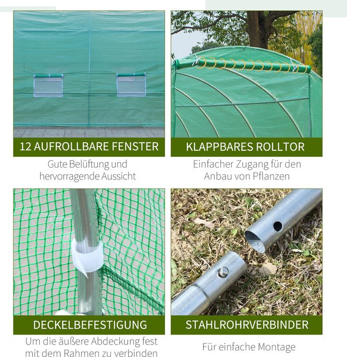 Image du produit Outsunny Serre de jardin Tunnel