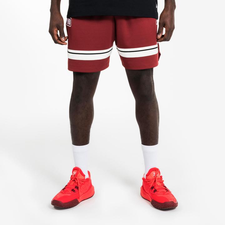 Immagine prodotto Tarmak Men's/Women's Basketball Shorts SH 900 AD NBA - Red Burgundy (XXL)