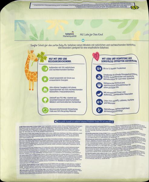 Actual product image dm babylove nature Windeln (Size 4, Pack, 34 Piece)