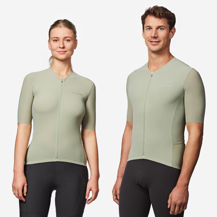 Van rysel Radtrikot kurzarm Sommer Rennrad EDR Ultra khaki (M)