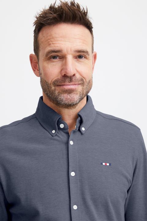 Actual product image FQ1924 FQSteven piqué knitted LS shirt 21900613 (L)