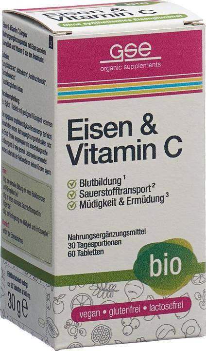 GSE Eisen + Vitamin C Complex Bio Tabl (60 Stück, Tabletten, 123 g)