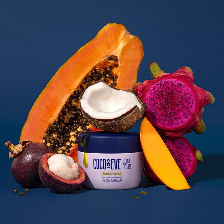 Immagine prodotto Coco & Eve Crema per il corpo montata Glow Figure (al profumo di dragonfruit e litchi) (Crema corpo, 212 ml)