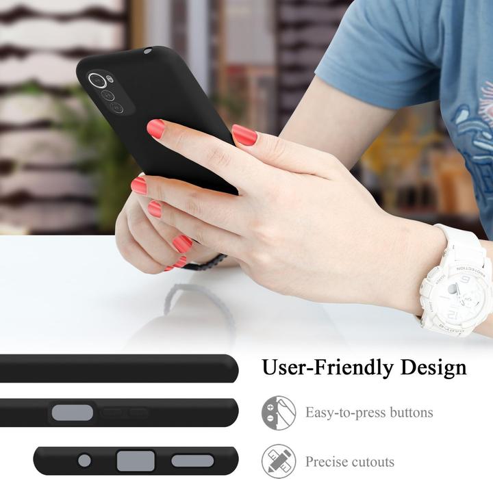 Productafbeelding Cadorabo TPU Liquid Silicone Hoesje Cover voor Motorola MOTO E32 4G / E32S (Motorola Moto E32s)