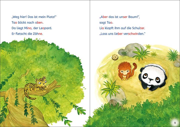 Actual product image Leselöwen Lesetraining 1. Klasse - Ein Panda in der Dschungelschule (German, Katja Richert, Leonie Daub, Stefan Lohr, Kristin Labuch, Loewe first readers, 2022)