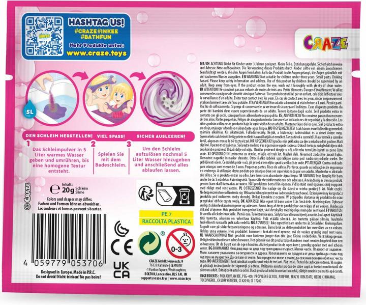 Produktbild Craze Inkee Bade-Glibber-Schleim Mix (5.40 ml, Badesalz)