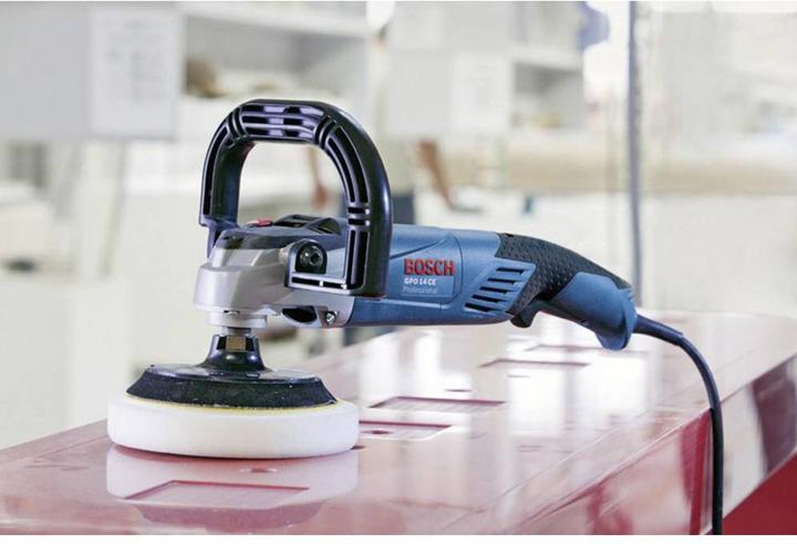 Produktbild Bosch Professional Polierer GPO 14 CE,1400-Watt, 2,5 kg, mit Zusatzgriff und D-Griff (Schwingschleifer, 1400 W)
