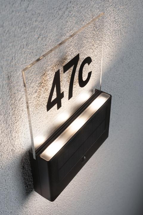 Produktbild Paulmann Solar Hausnummernleuchte (27 lm, IP44)