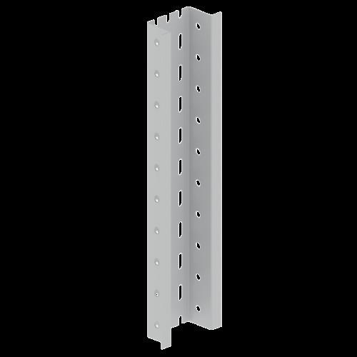 Image du produit Unex 66837 Profilé Oméga perforé gris RAL7030 0,50 m Acier inoxydable