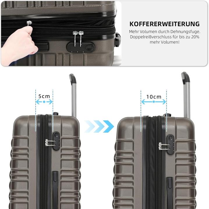 Produktbild Beibye Kofferset, Coffee