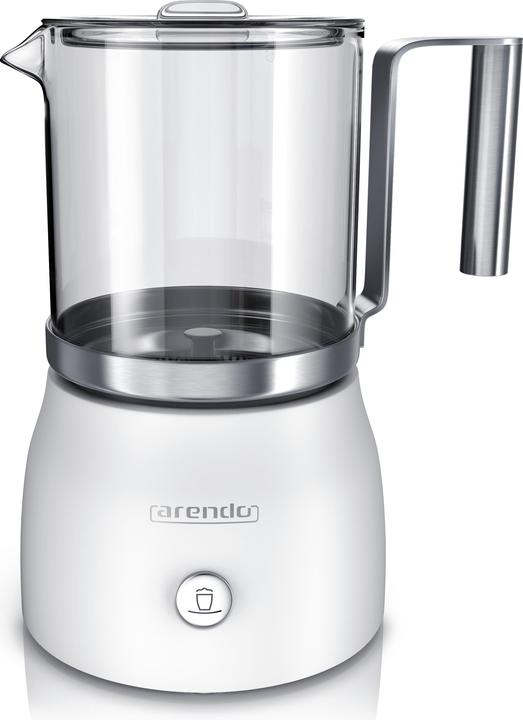 Image du produit Arendo Mousseur à lait 600 W, 6 fonctions, accessoire amovible en verre résistant à la chaleur (25 cl)