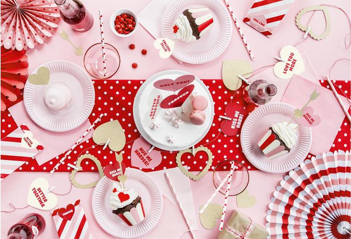Actual product image Partydeco Light Pink Striped Straws (10 x)