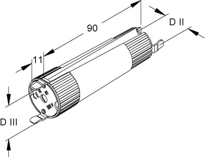 Immagine prodotto Gelia Chiave per bulloni di fissaggio 61 per DII e DIII (Fusibile con diaframma, 25 A)