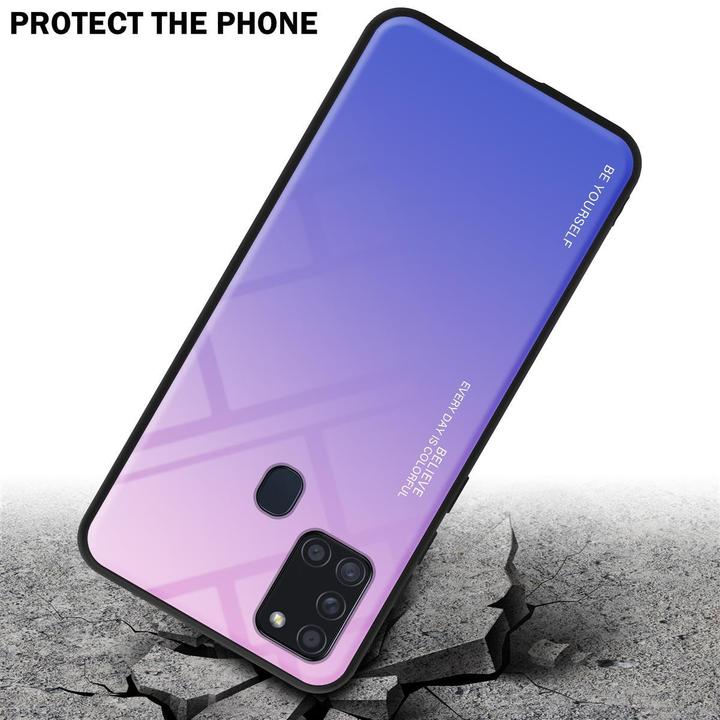 Productafbeelding Cadorabo TPU 2 kleuren glasdekking (Samsung Galaxy A21)