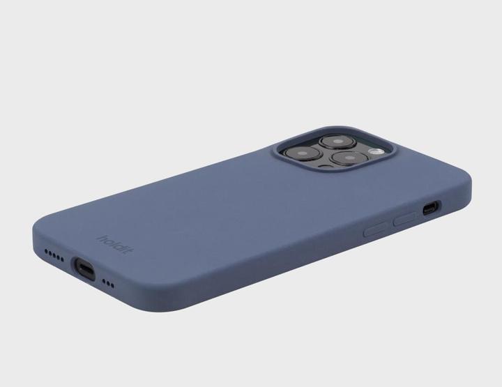 Productafbeelding Holdit Rug Cover Silicone iPhone 14 Pro Max Blauw (Apple iPhone 14 Pro Max)