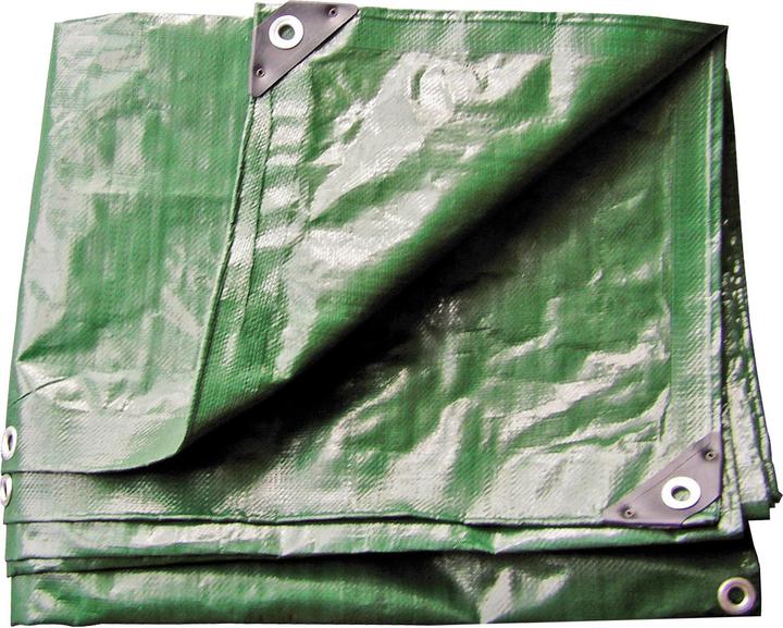 Produktbild Dema Holzabdeckplane Gewebeplane 210g/m² 5x8 m | Grün (8 x 5 m)