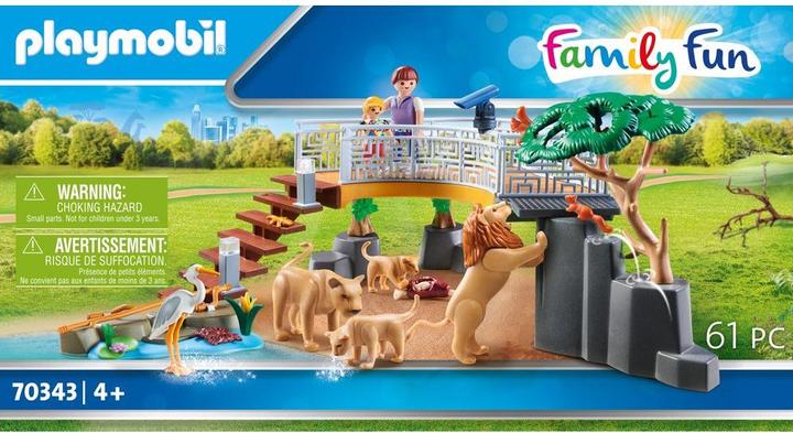 Actual product image Playmobil Lions in the outdoor enclosure (70343, Playmobil Family Fun)