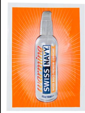 Actual product image Swiss Navy Premium Warming Water-Based Lubricant and Sex Gel For Couples - 0.18 fl oz / 5 ml (5 ml)