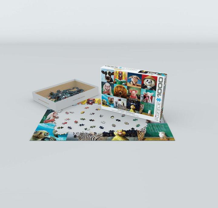 Actual product image Eurographics Funny animals by Lucia Heffernan (1000 pieces)