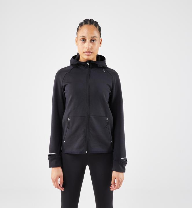 Kiprun Laufjacke Damen warm - Run 500 Warm schwarz