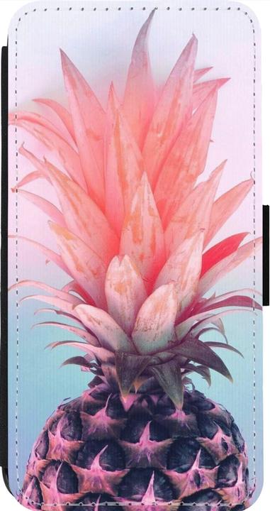 Actual product image PhoneLook Coque Wallet noir Purple Pink Pineapple (Apple iPhone 14 Pro Max)
