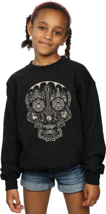 Produktbild Disney Coco Skull Mono Pattern Sweatshirt Mädchen (140, 146)
