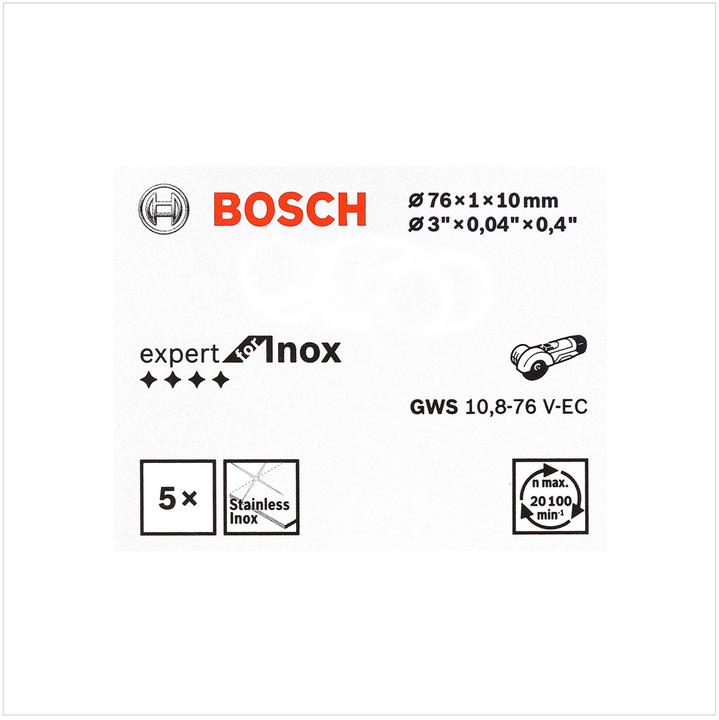 Produktbild Bosch Professional Zubehör PRO Stainless Steel and Metal Trennscheibe, 76 x 1 x 10 mm
