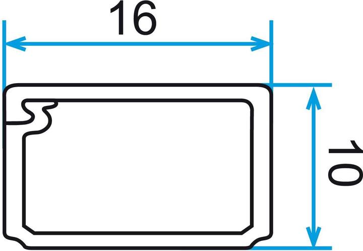 Image du produit Inofix Plasfix 16x10mm avec couvercle à charnière (Conduit, 200 cm)