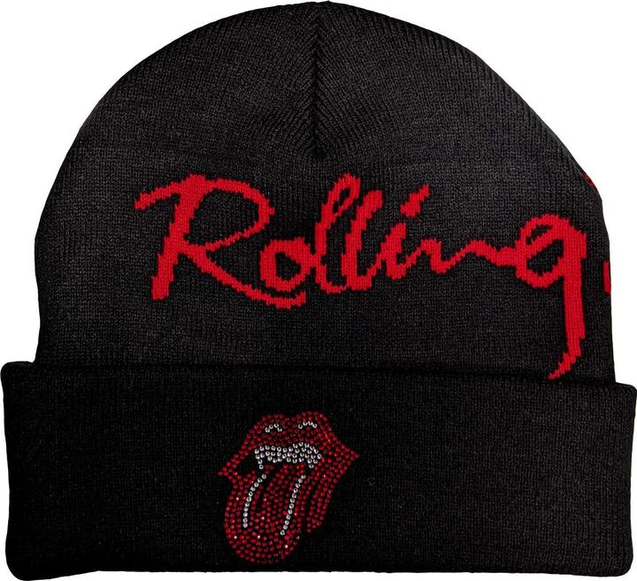 Immagine prodotto The Rolling Stones Berretto classico da adulto unisex con lingua impreziosita (Taglia unica)