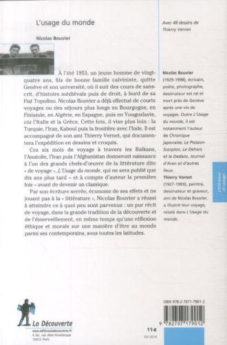Image du produit L'usage du monde (Français, Bouvier Nicolas, 2014)