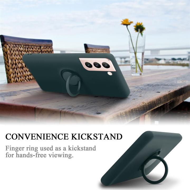 Productafbeelding Cadorabo TPU Vloeibare Ring Silicone Hoesje (Samsung Galaxy S21 5G)