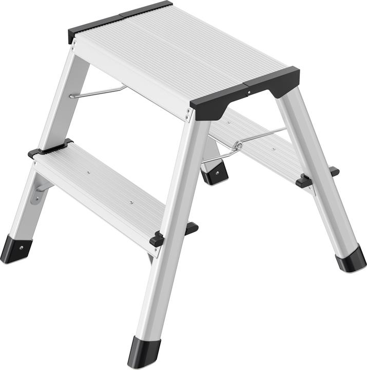 Actual product image Hailo D60 StandardLine, aluminium stepladder, 2x2 steps (Stile, 49.49 cm)