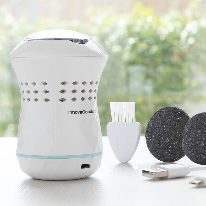 Immagine prodotto InnovaGoods V0103225 Lima per pedicure ricaricabile con aspirapolvere Inte Gramams ADO Sofeem Vari Materiali