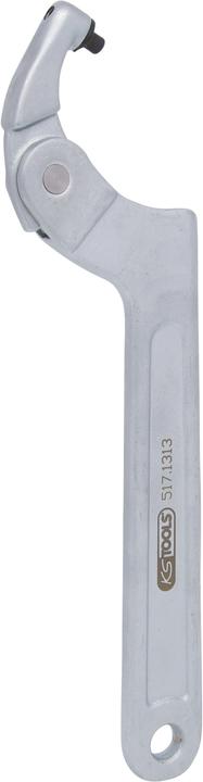 Actual product image KS Tools Hinge hook wrench with pin (49 mm, 54 mm, 50 mm, 65 mm, 44 mm, 35 mm, 58 mm, 40 mm, 62 mm, 42 mm, 48 mm, 38 mm, 39 mm, 76 mm, 47 mm, 34 mm, 70 mm, 43 mm, 68 mm, 56 mm, 71 mm, 67 mm, 37 mm, 33 mm, 57 mm, 55 mm, 75 mm, 74 mm, 41 mm, 45 mm, 46 mm, 63 mm, 36 mm, 52 mm, 60 mm, 66 mm, 32 mm)
