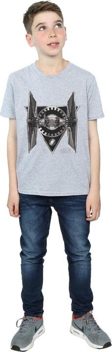 Actual product image Star Wars Boys The Last Jedi TIE Fighter T-Shirt (140, 146)