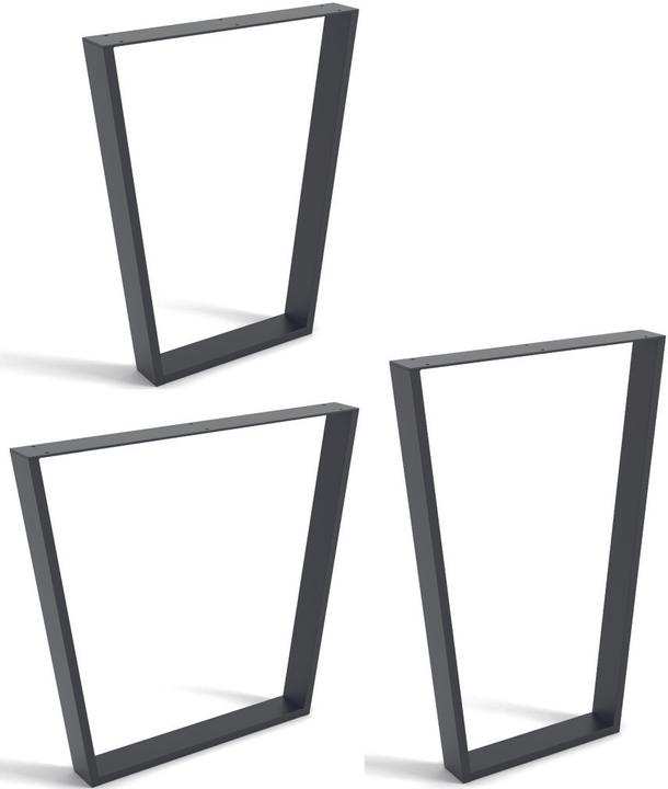 Actual product image Werkstarck Tischkufen 580x870x80mm schwarz matt