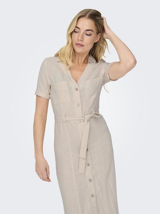 Produktbild Only Onlsiesta Ss Lin Bl Shirt Dress Pnt Noos (XL)