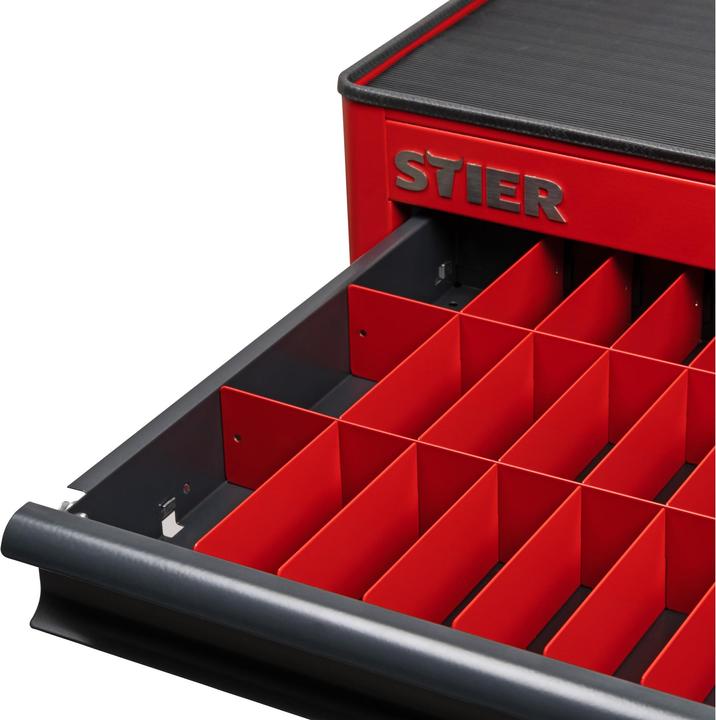 Image du produit Stier Jeu de compartimentage pour tiroirs de servante d'atelier (9 x)