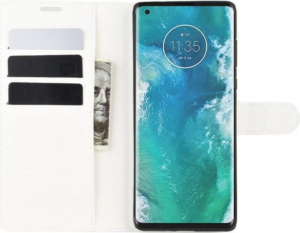 Productafbeelding MU Classic Litchi Leren Boekomslag Serie (Motorola Edge+)