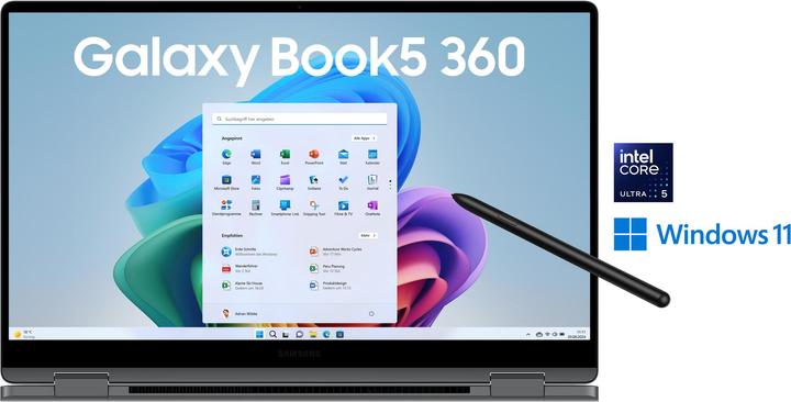 Actual product image Samsung Galaxy Book5 360 (15.60", 16 GB, 512 GB, DE)